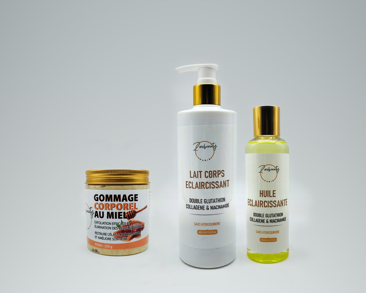 Combo Hiver – Trio Corps Nutrition ZOEVBEAUTY (Gommage + Lait Corps + Huile)